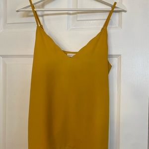 Socialite brand from Nordstrom. Mustard yellow, tank top. Size X-small.